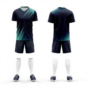 Camiseta de Fútbol Unisex Personalizada de Alta Calidad, 100% Poliéster, Impresión por Transferencia de Calor, Transpirable, de Secado Rápido, Cuello Redondo, Manga Corta - Product Image 1