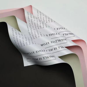 Fábrica Shinewrap, venta al por mayor, papel de regalo de flores impresas de un solo lado, papel de embalaje de ramo de regalo de alta calidad, resistente al agua - Product Image 4