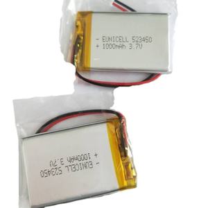 แบตเตอรี่ลิเธียมโพลิเมอร์ 3.7V รุ่น 523450 ความจุ 1000mah แบบชาร์จได้ พร้อมขั้วต่อ 502535 513450 382527 - Product Image 3