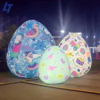 Décoration de pâques gonflable 1 pièce, décor de pâques, ballons en forme d'œuf, publicité, H263
