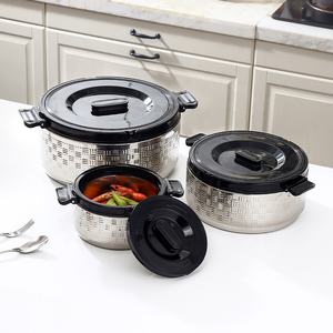 ชุดอุ่นอาหารแบบหม้อไฟ 2 ชั้น ฉนวนกันความร้อนอย่างดี ผลิตจากสแตนเลสคุณภาพพรีเมียม ชุด 3 ชิ้น ขนาด 2 ลิตร/4 ลิตร/8 ลิตร สำหรับใช้ในบ้าน - Product Image 6