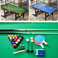 Équipement de sport d'intérieur 4 en 1 jeu de billard Table de tennis Table de football Air Hockey Vente chaude