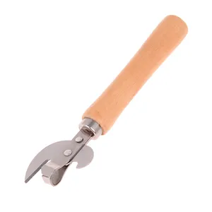 Cuchillo de acero inoxidable para abrir latas, herramienta profesional de cocina con corte lateral fácil de agitar