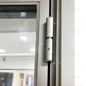 Venta caliente <span class=keywords><strong>Puerta</strong></span> de vidrio transparente de aluminio Puertas plegables modernas Puertas PT DE SEGURIDAD Interior de diseño gráfico para baño y cocina - Product Image 2