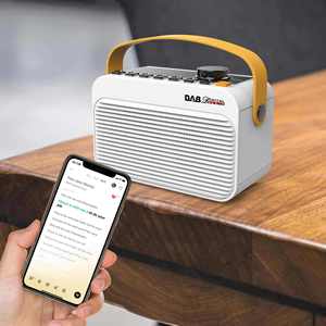 Portable <b>DAB</b>+ FM Digital <b>Radio</b> with Handheld Carry Handle Built-in Speaker and Multi Function Controls for Home and Outdoor Use - Product Image 4