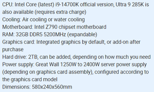 เวิร์กสเตชันระบบมาตรฐาน AiLFond 4GPU RTX 4090 พร้อมหน่วยประมวลผล 24GB/48GB 7532 CPU H12D-8D BMC แรม 256G กำลังไฟ 2000W เซิร์ฟเวอร์ AI PC - Product Image 5