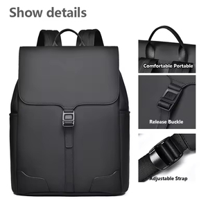 Nuovo Arrivo Zaino Scolastico Universitario <span class=keywords><strong>in</strong></span> <span class=keywords><strong>Pelle</strong></span> <span class=keywords><strong>Nera</strong></span> con Logo Personalizzato, Borsa Impermeabile da Viaggio per Laptop - Product Image 5