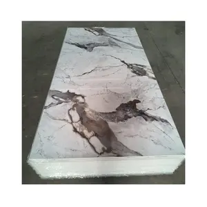 2024 Neue Farben Dekorations material 4 * 8ft Hoch glänzende PVC-Marmorplatte Home Decoration UV Board
