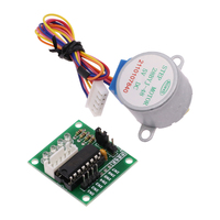 Kit Raspberry Pi con 28BYJ-48 5V Placa de controlador de motor paso a paso de 4 fases Módulo de prueba de accionamiento ULN2003 para desarrollo de maquinaria