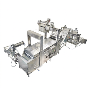 Línea automática de fabricación de patatas fritas de plátano verde filipino Proceso completo Máquina para freír, rebanar, aromatizar y envasar - Product Image 1