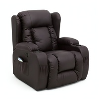 M & M – fauteuil inclinable en tissu technique, fauteuil inclinable manuel avec fonction de Massage et de chaleur pour le salon