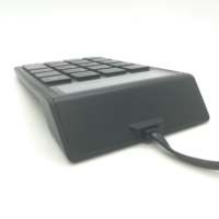 Compact LED Mini Wired Digitizer Clavier numérique 19 touches Clavier numérique/Calculatrice comptable/POS Terminal Clavier