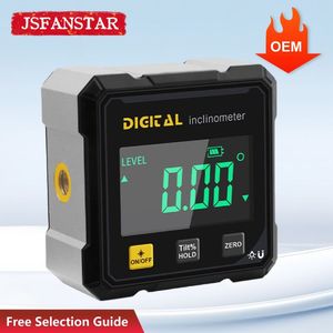 Inclinomètre numérique rechargeable avec affichage numérique, plage de mesure 4*90 °   Précision 0.2 °   Inclinomètres à bouton jaune magnétique à quatre côtés à double <span class=keywords><strong>laser</strong></span> - Product Image 5