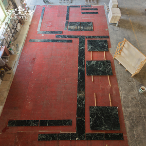 GOLDTOP Luxury Polished Prrada Green <b>Marble</b> Vibrant Emerald Slabs for High End Retail Walls and Luxury Hotel Feature Designs - Product Image 3