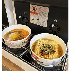 Bols à ramen jetables pour la cuisson <span class=keywords><strong>Garaetteok</strong></span> Tteokbokki Bol à induction Papier coréen Ramen Bol à emporter en papier chauffant 650ml - Product Image 3