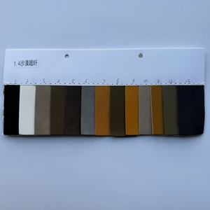 1.4mm sợi nhỏ PU da tổng hợp da giả da vải nguyên liệu cuộn cuero pelle cuir cho giày Túi ghế xe hơi - Product Image 6