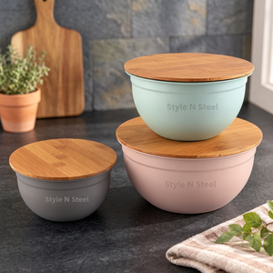 Mixing <b>Bowl</b> Food Pot <b>Microwave</b> Safe Induction Cookware <b>Bowl</b> 6 Inch Kitchen Serving <b>Bowl</b> - Product Image 6