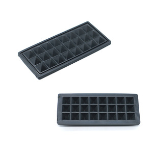 Plastic Luggage Base J055 90mm X 40mm Scratch Resistant Protective Mat For Bags <b>Suitcases</b> - Product Image 1