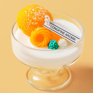 100% cera de soja helado postre aroma redondo hecho a mano aromaterapia vela regalo Día de San Valentín cumpleaños <span class=keywords><strong>Navidad</strong></span> flor eterna - Product Image 2