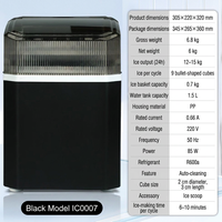 Machine à glaçons en forme de balle, électrique, en plastique, 9 glaçons par cycle, réservoir de 1,5 L, 85 W, faible consommation, autonettoyante, portable, usage domestique