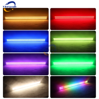 Lot de 2 bandes LED RGBW à pixels (150W) avec contrôle DMX pour effets stroboscopiques, de poursuite, de lavage mural et d'éclairage de scène pour discothèques et fêtes