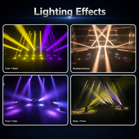 Projecteur à Tête Mobile Faisceau Big Dipper 295W 14R Double Prisme Sharpy, Éclairage de Scène Professionnel pour DJ et Club (DMX Cabeza Móvil Luces)