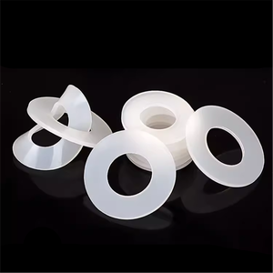Joint en caoutchouc de silicone haute température, acier inoxydable, aluminium, <span class=keywords><strong>rondelle</strong></span> plate <span class=keywords><strong>pour</strong></span> étanchéité, taille personnalisée 50 mm, <span class=keywords><strong>rondelle</strong></span> isolante - Product Image 1