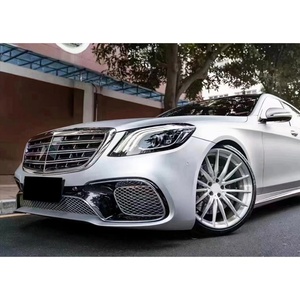 Kit de Carrocería Delantera y Trasera con Luces Antiniebla para BENZ Clase S S65, Modificación y Actualización de Automóviles W222 2014-2017, Estilo 2019 - Product Image 5