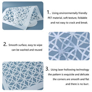 3Pcs Pochoir à Gâteau Motif Décoration de Gâteau de Mariage Dentelle Fondant Gâteau Boder Pochoirs Modèle Moule à <span class=keywords><strong>Dessin</strong></span> - Product Image 5