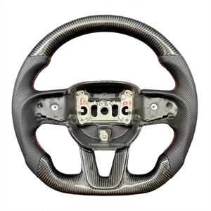 Volante caliente Compatible con Dodge Charger Challenger SRT Hellcat Ram Scat Pack <span class=keywords><strong>RT</strong></span> Durango 2006 2014 2013 2012 <span class=keywords><strong>2007</strong></span> - Product Image 1