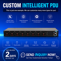PDU intelligent 16A 32A 110V-250V 8 ports universels à contrôle individuel MODBUS-RTU MQTT OEM avec contrôle de seuil de tension et commutation temporisée