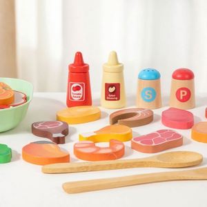 Juego de Cocina de Juguete para Niños con Sartenes, Frutas y Verduras, Juguete Educativo, Regalo para Niños y Niñas, Juego de Imitación - Product Image 4