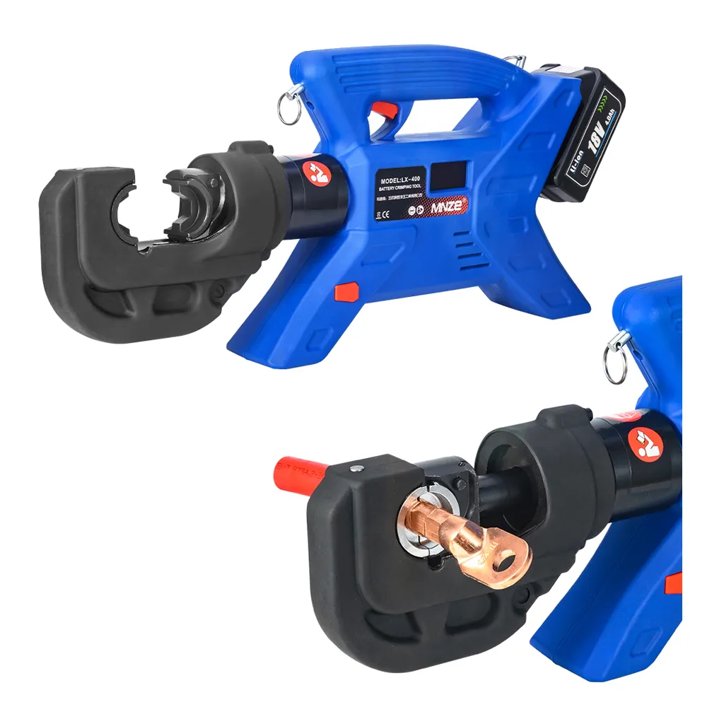 Chất lượng cao LX-400 cầm tay crimper Kìm pin Powered dây điện thủy lực uốn tóc bồng công cụ cho Cu và AL