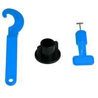 Système de nivellement de carreaux T-ype Clip 3mm Céramique Spin Faire niveau Durable pour de nombreuses fois Accessoires de carreaux Cales Acier Aiguille Spin