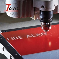 TOME ABS feuille 600x1200mm bon prix matériaux de gravure découpe Abs feuille Double couleur 1.25mm CNC feuille de plastique