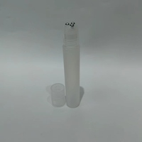 5ml 10m L20ml 30mlmatt Blanc Roller Ball Déodorant Parfum Bouteille En Plastique Huile Essentielle Éponge Rouleau sur Applicateur Bouteille