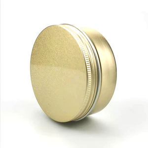 Scatola Cosmetica in Alluminio Placcato <span class=keywords><strong>Oro</strong></span> da 8oz con Stampa Personalizzata, Finitura Laccata, Basso MOQ, Tappo a Vite in Latta per Crema Viso e Cura della Pelle - Product Image 4