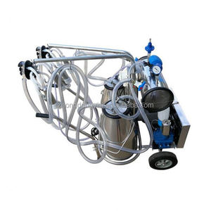 Machine à traire à piston pulsatoire à double poignée en plastique rigide de 25 L pour la collecte du lait de brebis et de chèvre - Product Image 2