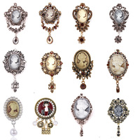 LEPAI OEM/ODM Nouvelle Broche de Mode en Alliage Plaqué avec Strass, Style Princesse Rétro, Corsage Unisexe pour Tenues de Soirée