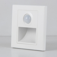 Lampe Murale ABS Intelligente avec Capteur Encastré pour Intérieur Maison Hôtel Couloir Escalier Marches Lumière LED