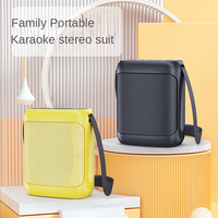 Speaker Mini YS220 Strap Murah 10W Harga Pabrik Pengubah Nada Suara Mikrofon Ganda Karaoke PA