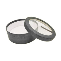 Boîte rigide de luxe imprimée par coutume recyclable avec les boîtes en carton rondes de couvercle transparent pour le gâteau de bougie de fleur
