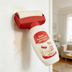 White Acrylic Interior Wall <b>Coating</b> and Repair <b>Paint</b> with Brush Application for Stain Removal and Self-brushing Paste - Product Image 5