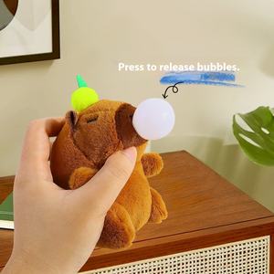 Lindo Kappi Bala oso muñeca Popular Internet burbuja soplado llavero de felpa PP algodón relleno colgante regalo Kawaii máquina muñeca - Product Image 4