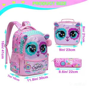 Sacs d'école Bunnyfly pour enfants, ensemble de sacs <span class=keywords><strong>à</strong></span> <span class=keywords><strong>dos</strong></span> <span class=keywords><strong>avec</strong></span> <span class=keywords><strong>sac</strong></span> <span class=keywords><strong>à</strong></span> lunch <span class=keywords><strong>isotherme</strong></span>, <span class=keywords><strong>sac</strong></span> <span class=keywords><strong>à</strong></span> <span class=keywords><strong>dos</strong></span> <span class=keywords><strong>avec</strong></span> plusieurs poches, retour <span class=keywords><strong>à</strong></span> l'école, cadeau idéal - Product Image 2