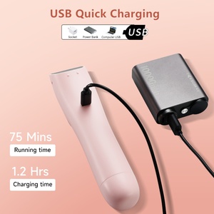 Afeitadora Eléctrica Doble Portátil con Carga USB, Resistente al Agua IPX7, para Bikini, Rostro, Cejas, Axilas y Piernas, para Mujer - Product Image 6