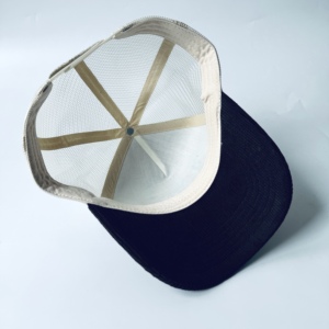 Mũ kết chất lượng cao 5 tấm vải bố phối màu, thêu logo <span class=keywords><strong>3D</strong></span>, khóa cài phía sau - Product Image 4