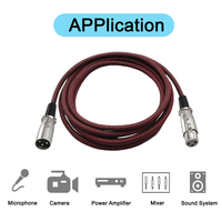 Câble de microphone XLR OEM d'usine de haute qualité 1M 3M 5M, câbles XLR 3 broches mâle-femelle, câble audio XLR micro équilibré