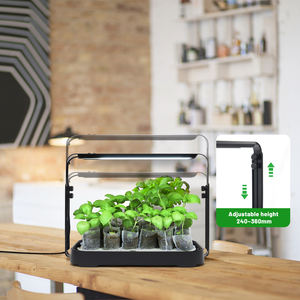 Compact Hydroponic Indoor Tabletop <strong>Microgreens</strong> Grow Kit Self Watering Planting Tray with LED Timing - Product Image 3