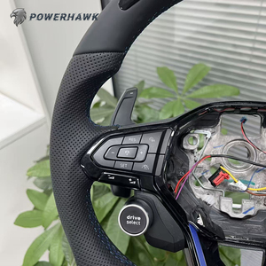 Volant sport en cuir avec LED pour Volkswagen Golf 6 7 7 5 GTI R Polo Passat Tiguan Jetta Touran <span class=keywords><strong>Sharan</strong></span> Transporter - Product Image 2